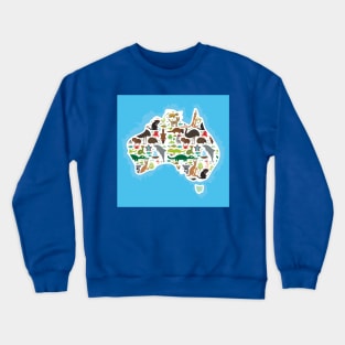 Map of Australia (5) Crewneck Sweatshirt